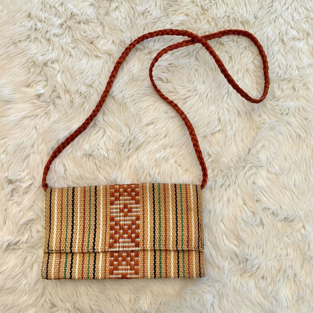 Woven Braided Crossbody Bag One Size NWOT